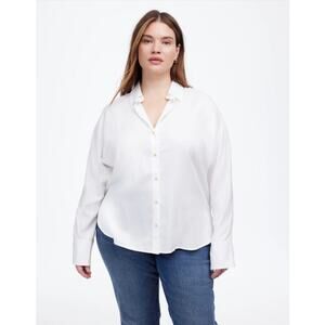 Madewell Relaxed Dolman Button Up Longsleeve Shirt US Women's L